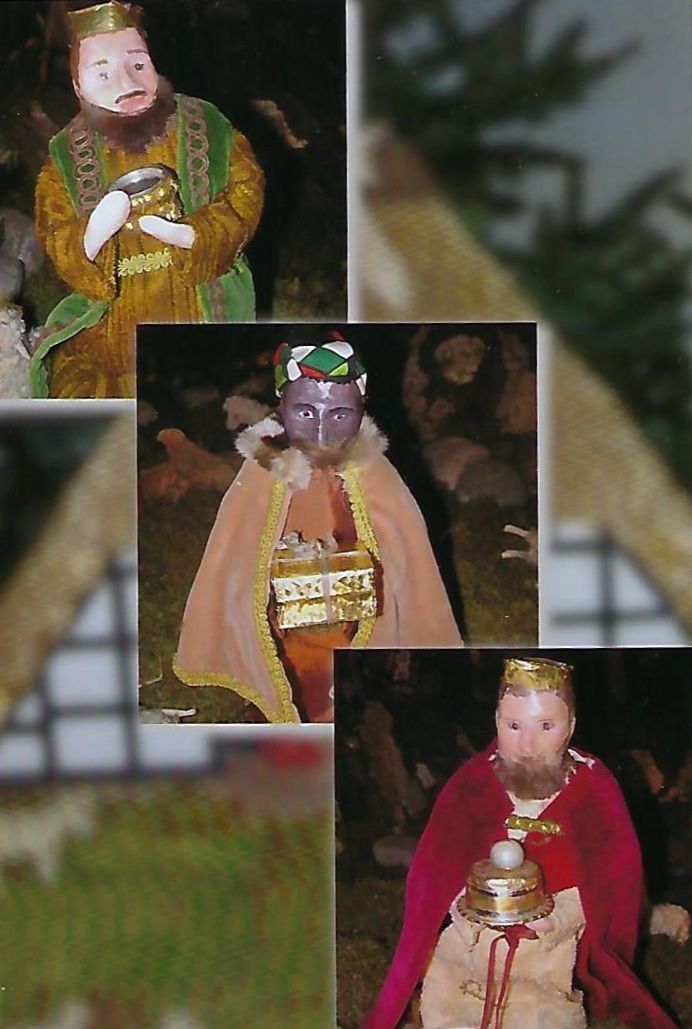 Die Heiligen Drei Könige in der Krippe der Alten Kirche